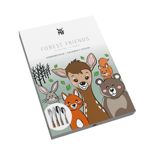 Nerezový dětský příbor 4 ks ve stříbrné barvě Forest Friends – WMF-image-1