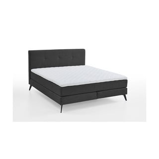 Tmavě šedá boxspring postel 180x200 cm Jona - Meise Möbel