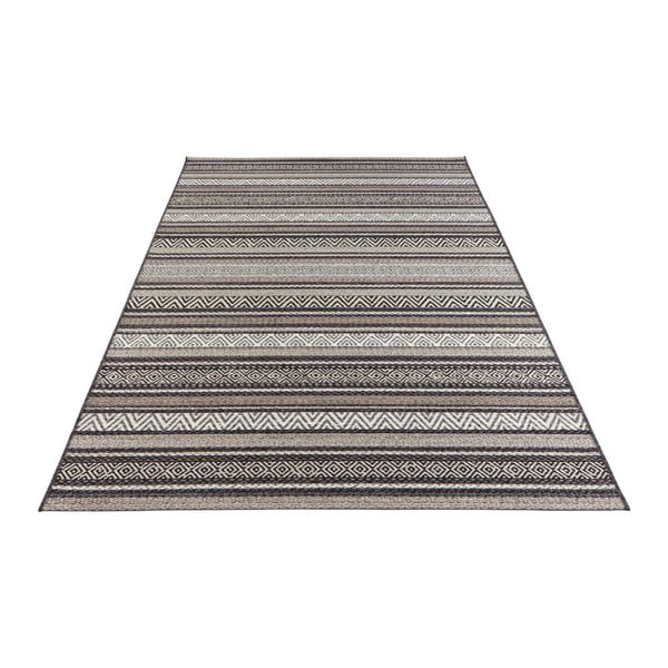 Černo-hnědý koberec vhodný i na ven Elle Decoration Bloom Rodez, 80 x 150 cm-image-4