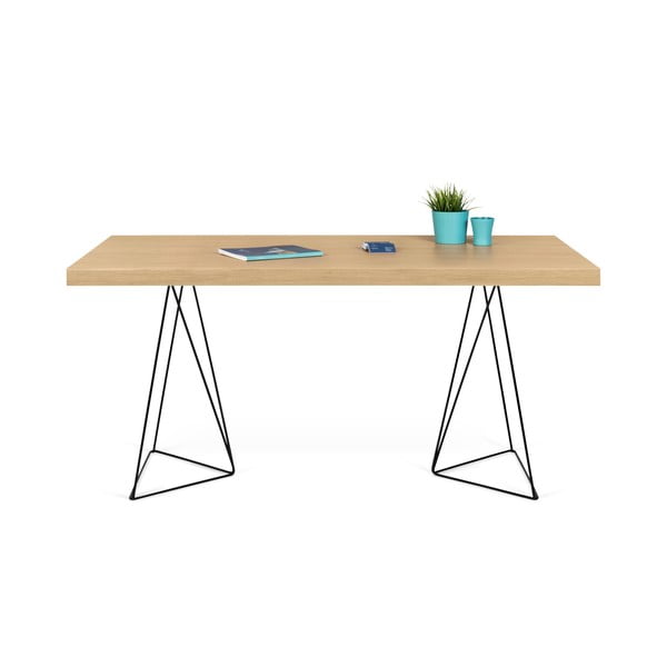 Stůl s černými nohami TemaHome Multi, 160 x 90 cm-image-2