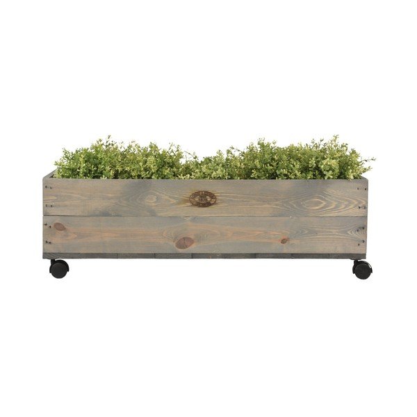 Truhlík na kolečkách z borovicového dřeva Esschert Design, šířka 79 cm