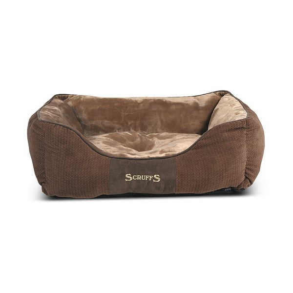 Hnědý plyšový pelíšek pro psa 50x60 cm Scruffs Chester M – Plaček Pet Products