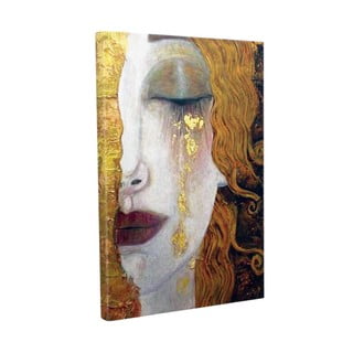 Nástěnná reprodukce na plátně Gustav Klimt Golden Tears, 30 x 40 cm