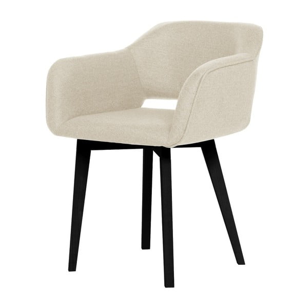 Krémová jídelní židle s černými nohami My Pop Design Oldenburg