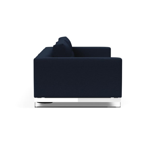 Tmavě modrá rozkládací pohovka Innovation Cassius Mixed Dance Blue, 115 x 230 cm-image-3