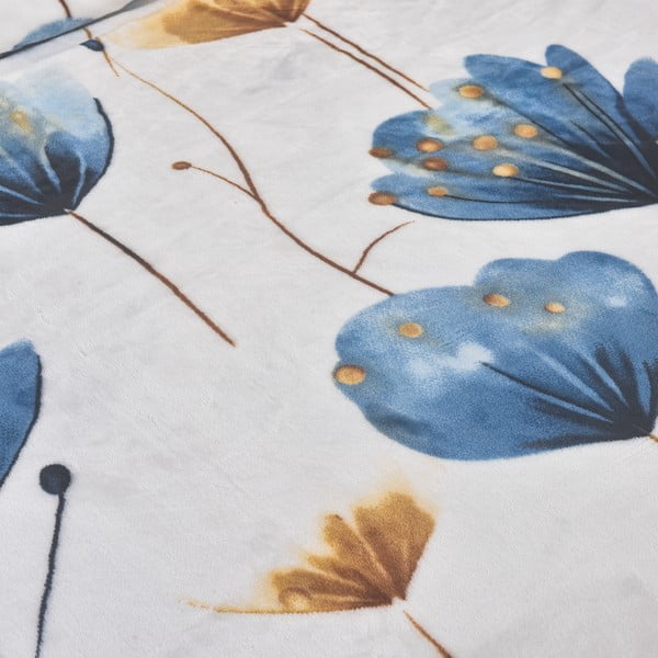 Tmavě modré povlečení na jednolůžko z mikroplyše 140x200 cm Marbella – My House-image-3