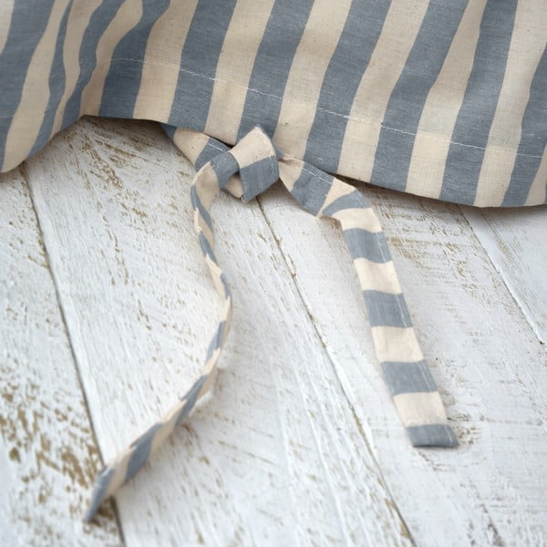 Modré povlečení na dvoulůžko 200x200 cm Zanzibar Stripe – Pineapple Elephant-image-3