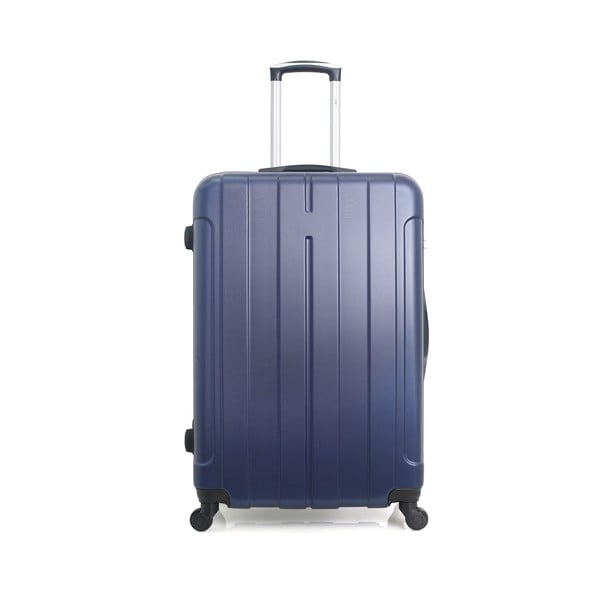 Modrý cestovní kufr na kolečkách Hero Fogo, 93 l