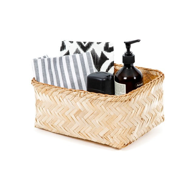 Úložný bambusový košík Compactor Halong Basket, 30 x 15 cm-image-3