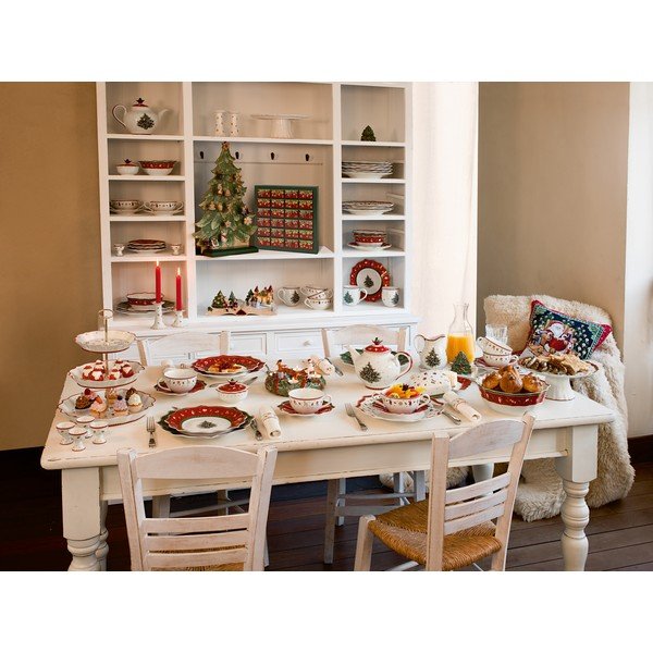 Bílo-červená porcelánová vánoční mísa Toy's Delight Villeroy&Boch, ø 14,8 cm-image-3