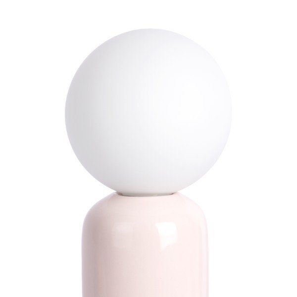 Tmavě zelená/světle růžová keramická stolní lampa (výška 27 cm) Firenze Tube – Leitmotiv-image-1