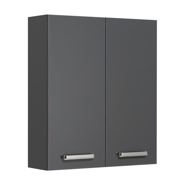 Tmavě šedá závěsná koupelnová skříňka 60x70 cm Set 311 - Pelipal