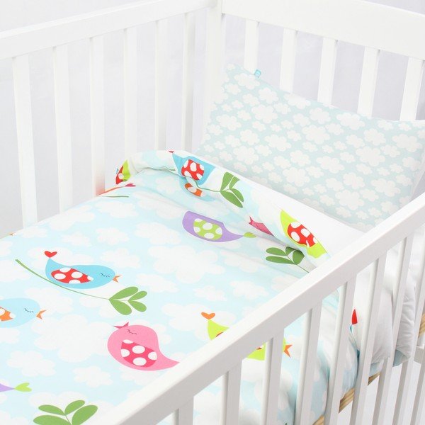 Dětské bavlněné povlečení na peřinu a polštář Mr. Fox Little Birds, 100 x 120 cm-image-3