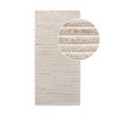 Krémový ručně tkaný vlněný běhoun 80x180 cm Mango – House Nordic