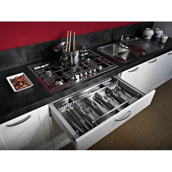 Šedý příborník do zásuvky 83 x 46 cm Flexo – Elletipi-image-1