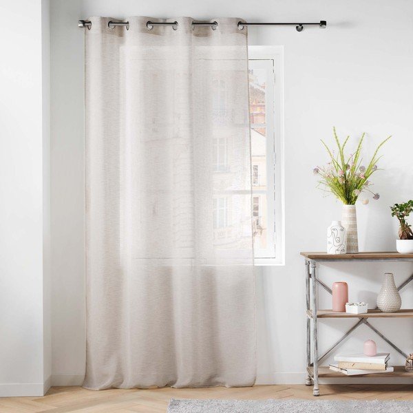 Slonovinová voálová záclona 140x240 cm Carlin – douceur d'intérieur-image-2