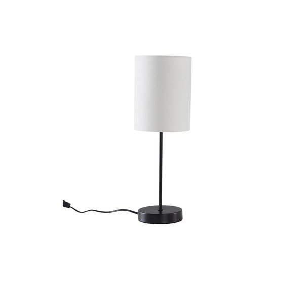 Bílá/černá látková stolní lampa (výška 45 cm) Seth – Jotex-image-3