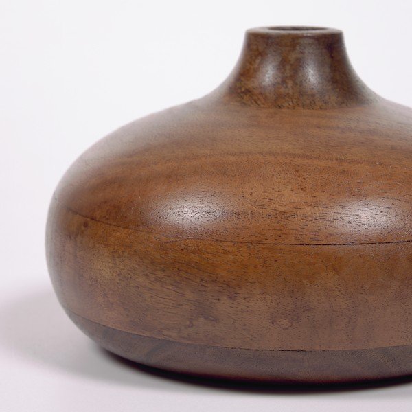 Přírodní váza z akátového dřeva Kave Home Tyara, výška 10 cm-image-1