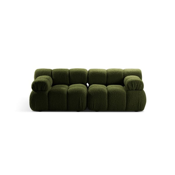 Zelená modulární pohovka z textilie bouclé 188 cm Bellis – Micadoni Home