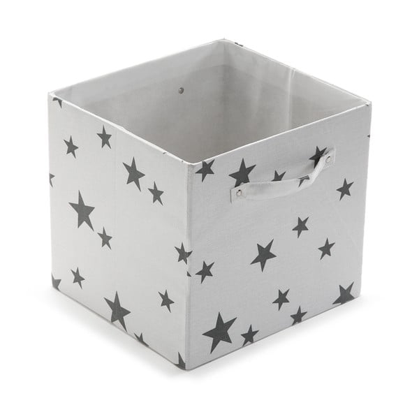 Úložný box Grey Stars, 32x32 cm