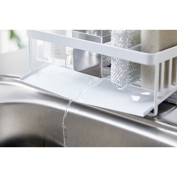 Bílý kovový stojánek ke dřezu Yamazaki Tower-image-3