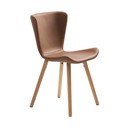 Hnědé kovové jídelní židle v sadě 2 ks Teslin – Unique Furniture