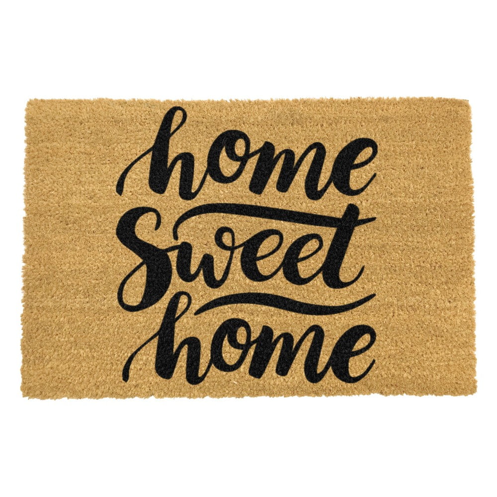 Rohožka z přírodního kokosového vlákna Artsy Doormats Home Sweet Home, 40 x 60 cm