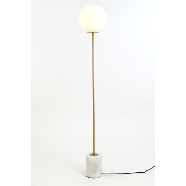 Stojací lampa v bílo-zlaté barvě (výška 156 cm) Medina – Light & Living-image-3