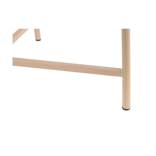 Béžový kovový kulatý konferenční stolek ø 50 cm Meseta  – Leitmotiv-image-3