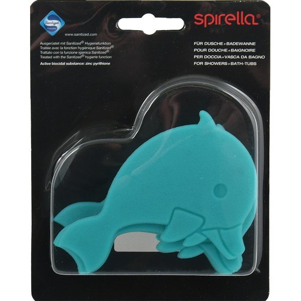 Dětská protiskluzová podložka do vany 12x8 cm Dauphins – Spirella-image-1