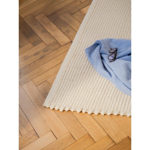 Béžový ručně tkaný vlněný koberec 170x240 cm Talo – noo.ma-image-4