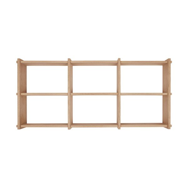 Patrová police z dubového dřeva v přírodní barvě 37 cm Grid – OYOY Living Design