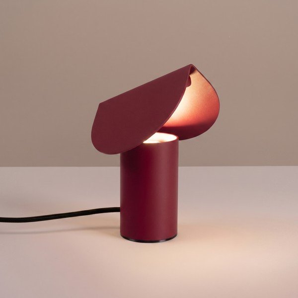 Vínová hliníková LED stolní lampa (výška 15 cm) BISCUIT – Thoro-image-2