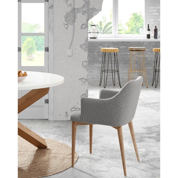 Světle šedá jídelní židle Kave Home Danai-image-4