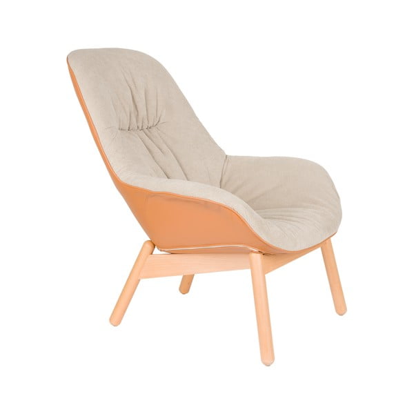 Béžové křeslo Duke – White Label