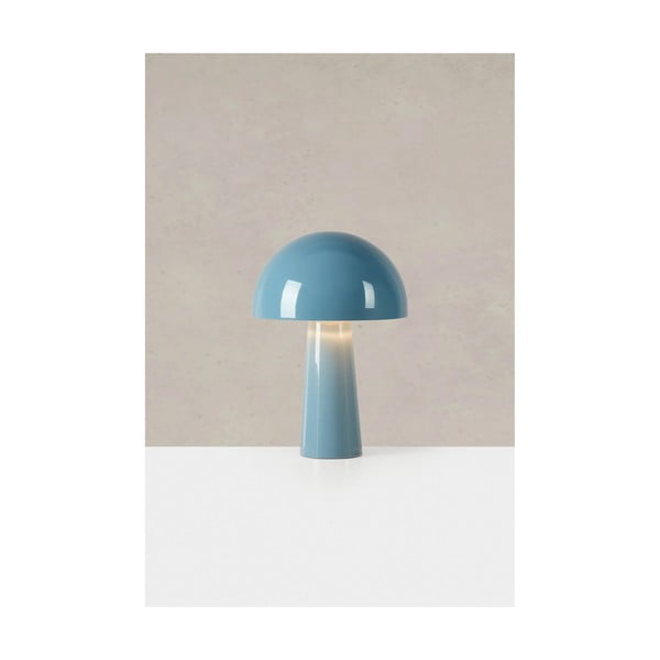 Modrá stolní lampa s kovovým stínidlem (výška 36 cm) Mantar – Markslöjd-image-3