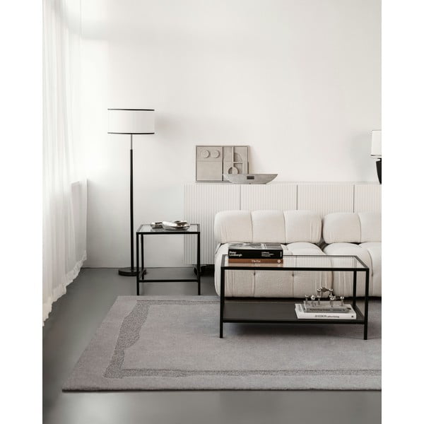 Šedý vlněný koberec 200x300 cm Morphic Rocca – Agnella-image-1