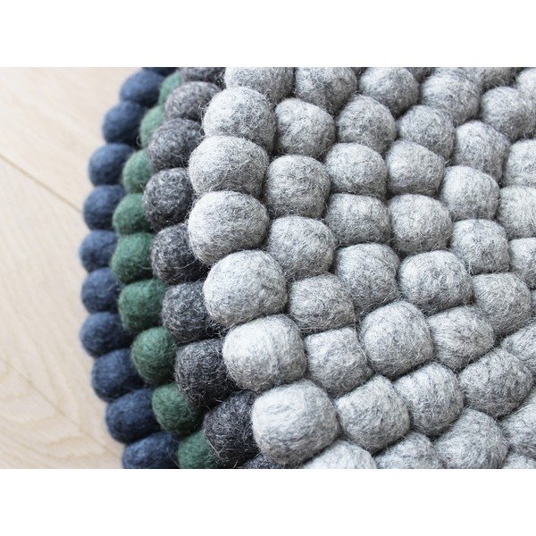 Tmavě modrý kuličkový vlněný dětský podsedák Wooldot Ball Chair Pad, ⌀ 30 cm-image-1