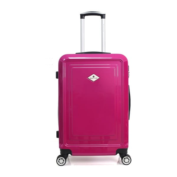 Fuchsiový cestovní kufr na kolečkách GERARD PASQUIER Piallo Valise Cabine, 39 l