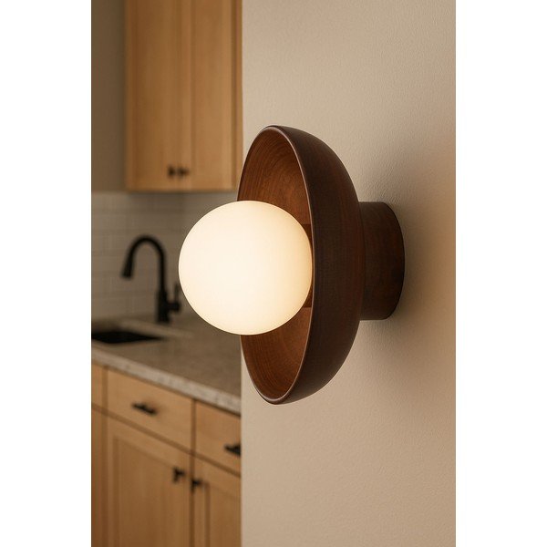 Hnědé nástěnné svítidlo ø 24 cm Elsa – Opviq lights-image-2