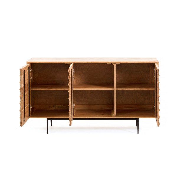 Komoda z akáciového dřeva Kave Home Delsie, 147 x 81 cm-image-4