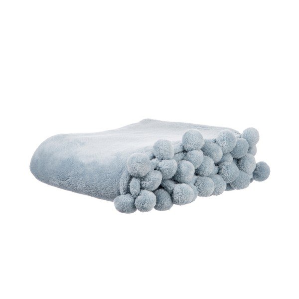 Pléd Pom-Pom Bluer, 127x152 cm