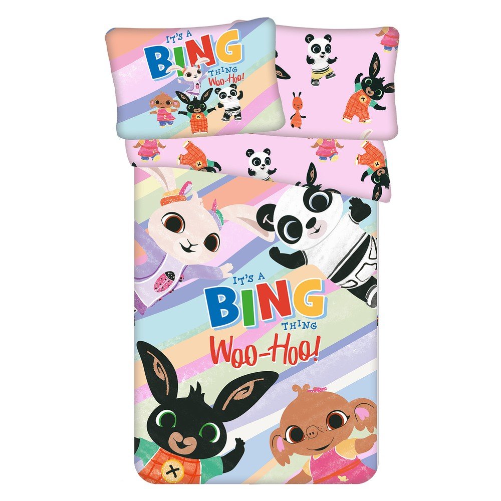 Bavlněné dětské povlečení do postýlky 100x135 cm Bing "It's a thing" – Jerry Fabrics