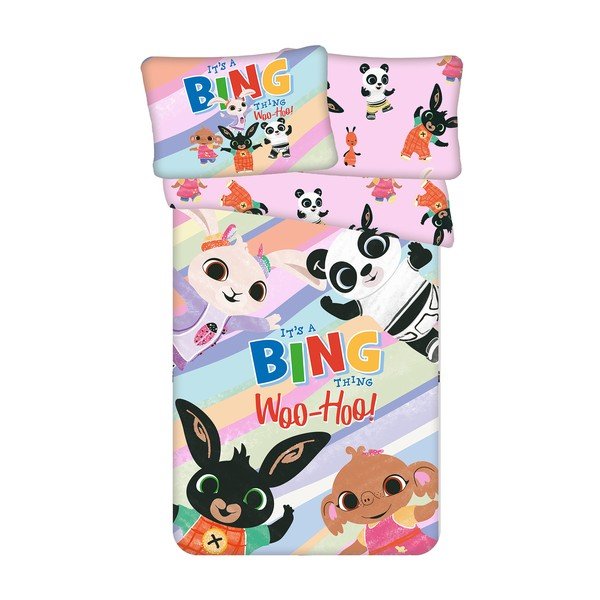 Bavlněné dětské povlečení do postýlky 100x135 cm Bing "It's a thing" – Jerry Fabrics