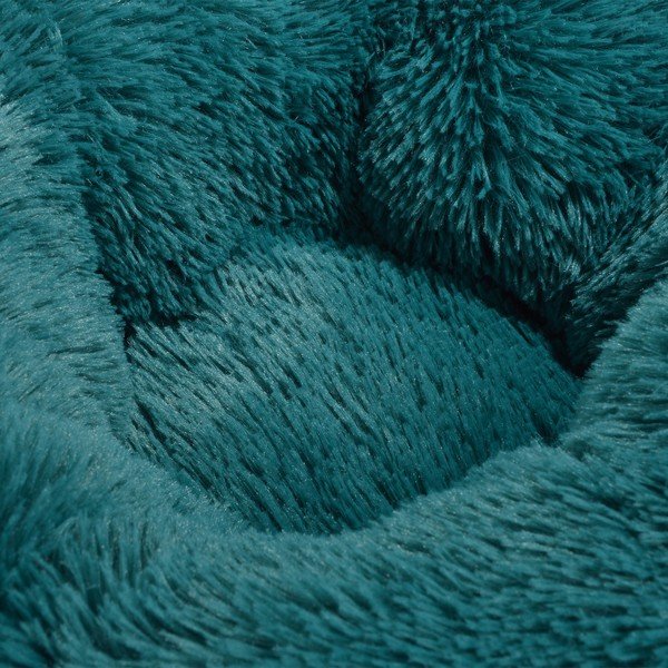 Pelíšek pro psa v petrolejové barvě ø 75 cm – Love Story-image-3