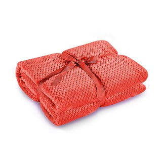 Červená deka z mikrovlákna DecoKing Henry, 170 x 210 cm