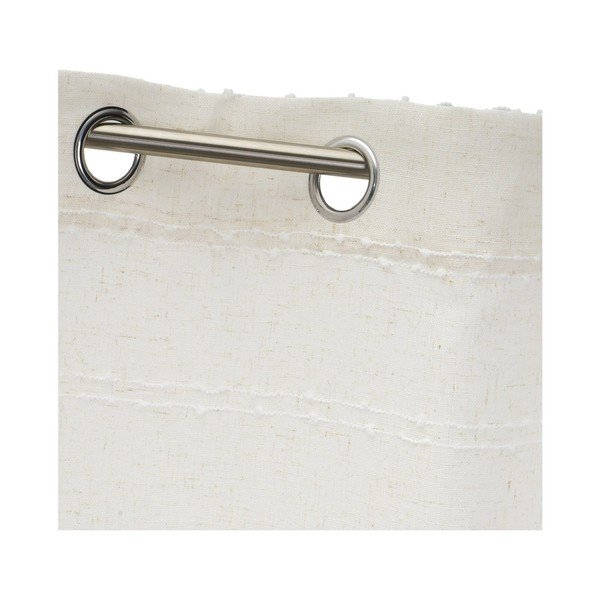 Bílo-béžový závěs s příměsí lnu 140x260 cm Nodes – Casa Selección-image-3