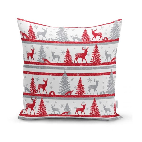 Povlaky na polštáře v sadě 4 ks s vánočním motivem 43x43 cm Snowflakes – Mila Home-image-4