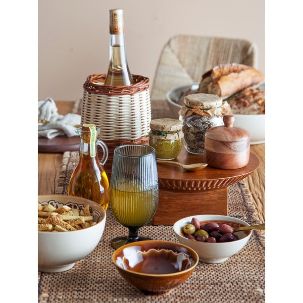 Bavlněný/jutový běhoun na stůl 180x35 cm Im - Bloomingville-image-3