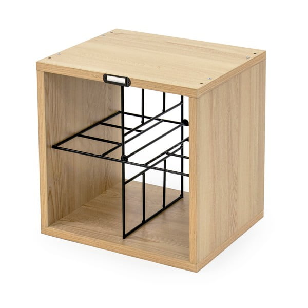 Regál na víno v dekoru buku v přírodní barvě na 16 lahví – Compactor-image-2